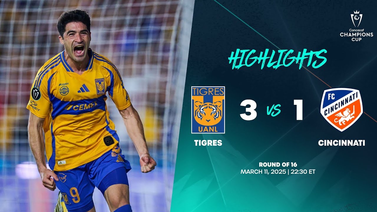 #ไฮไลท์ฟุตบอล [ ไทเกรส ยูเอเอ็นแอล 3 - 1 เอฟซี ซินซินเนติ ] คอนคาเคฟ แชมเปี้ยนส์ คัพ 2025/12.3.68